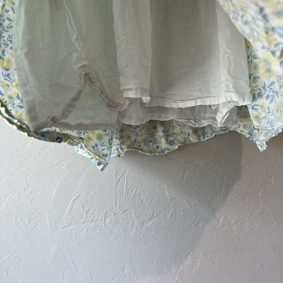 tommy bahama Girls 5 Dress Ditsy Floral Sundress Summer Babydoll Blue Yellow - Picture 5 of 10